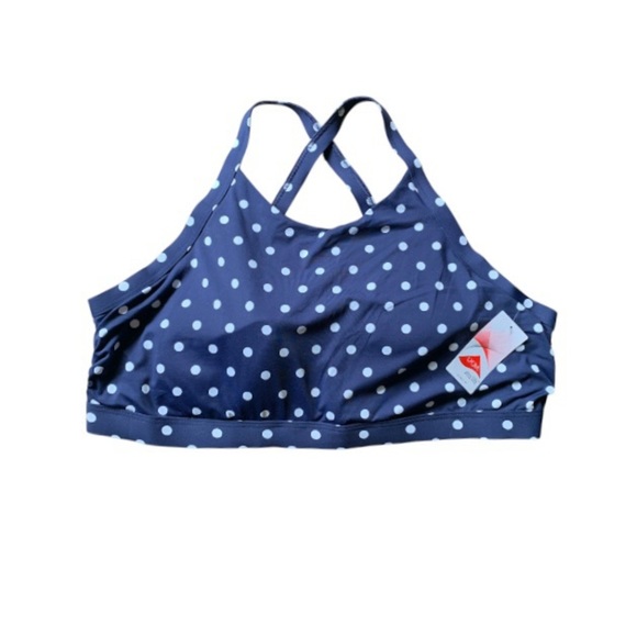 LANDSEND Women’s Plus Scoopneck X-Back Sports Bra Bikini Top Modest Swimsuit Top - Picture 4 of 6